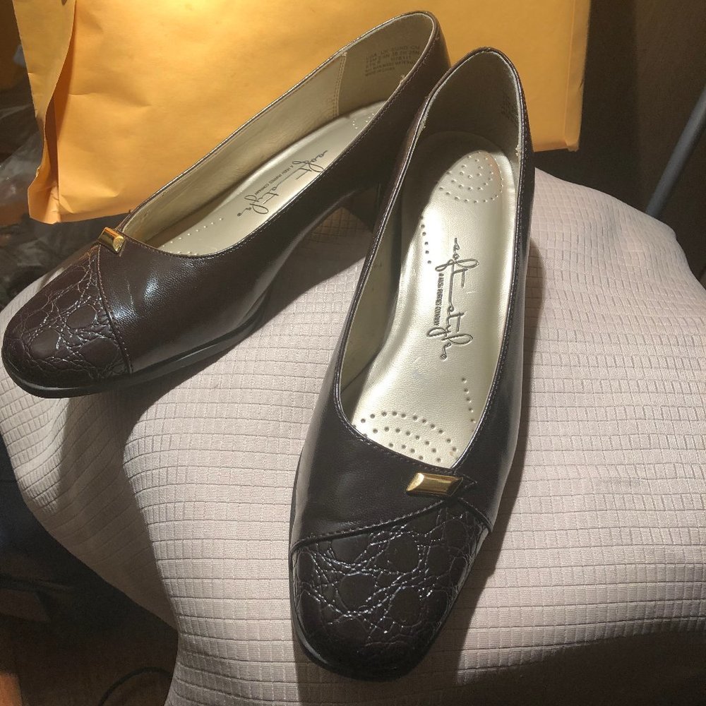 Hush puppies soft styles heel women shoes, brown